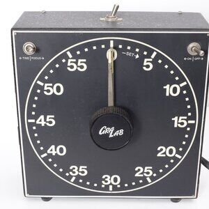 Gralab Darkroom Timer 60 Minute 60 Second Dimco Model 300 Metal USA